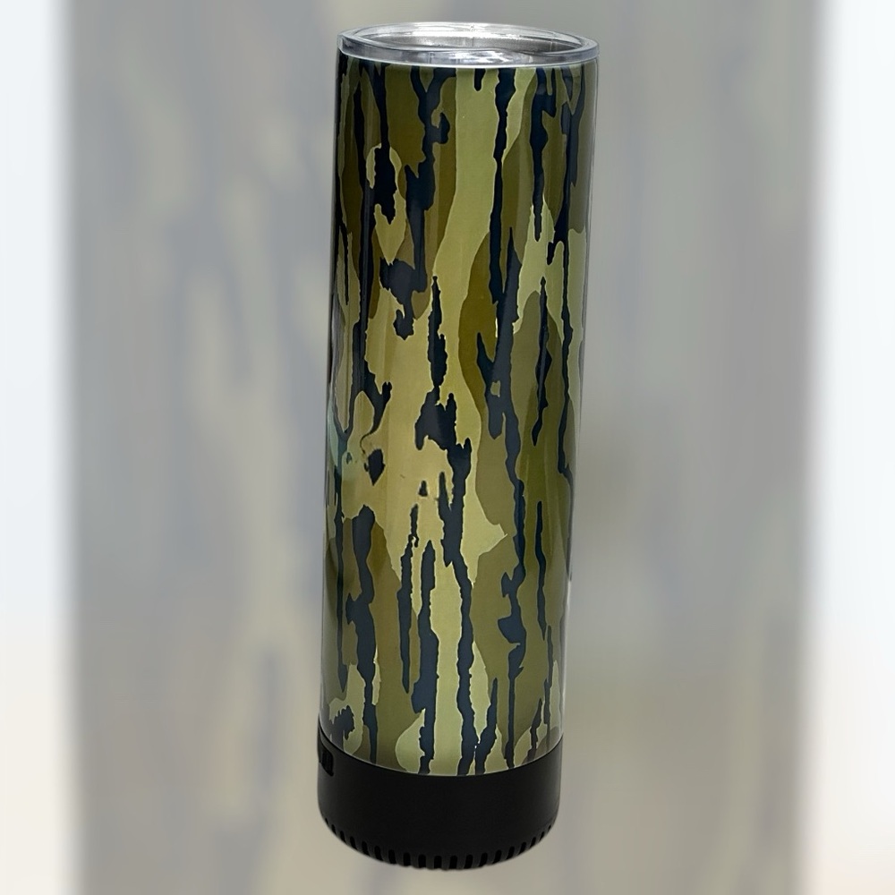 *NEW* Camo 20oz Stainless Steel Bluetooth Speaker With Lid and Straw - Picture 3 of 6